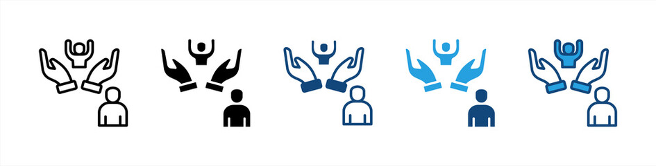 Child Care icon set multiple style collection