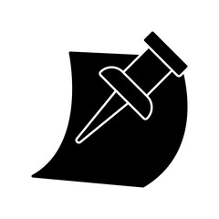 Pushpin icon design template SVG