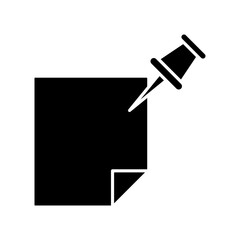 Pushpin icon design template SVG