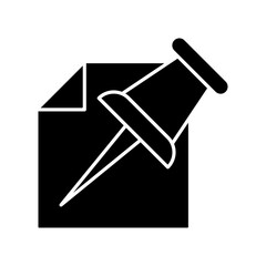 Pushpin icon design template SVG