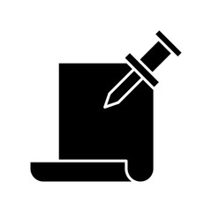 Pushpin icon design template SVG