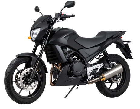 Yamaha TMAX Scooter Side Profile with Sleek Matte Finish and Visible Exhaust, Transparent Background
