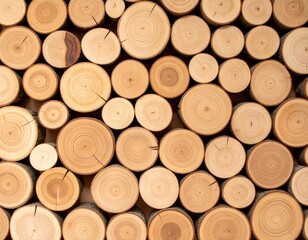 Close-up of stacked wood logs (1)