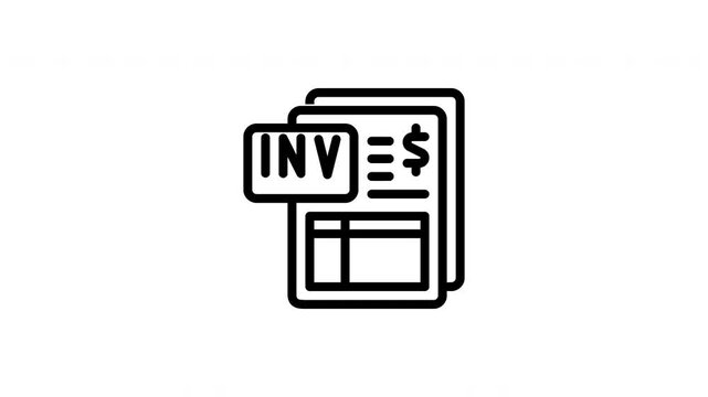invoice animated icon
