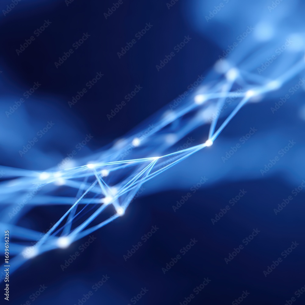 Poster abstract background: interconnected lines forming a global smart transportation network, optimized l