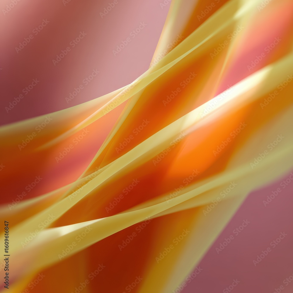 Poster abstract background: intertwining soft light patterns, symbolizing gentle self-compassion. nurturing