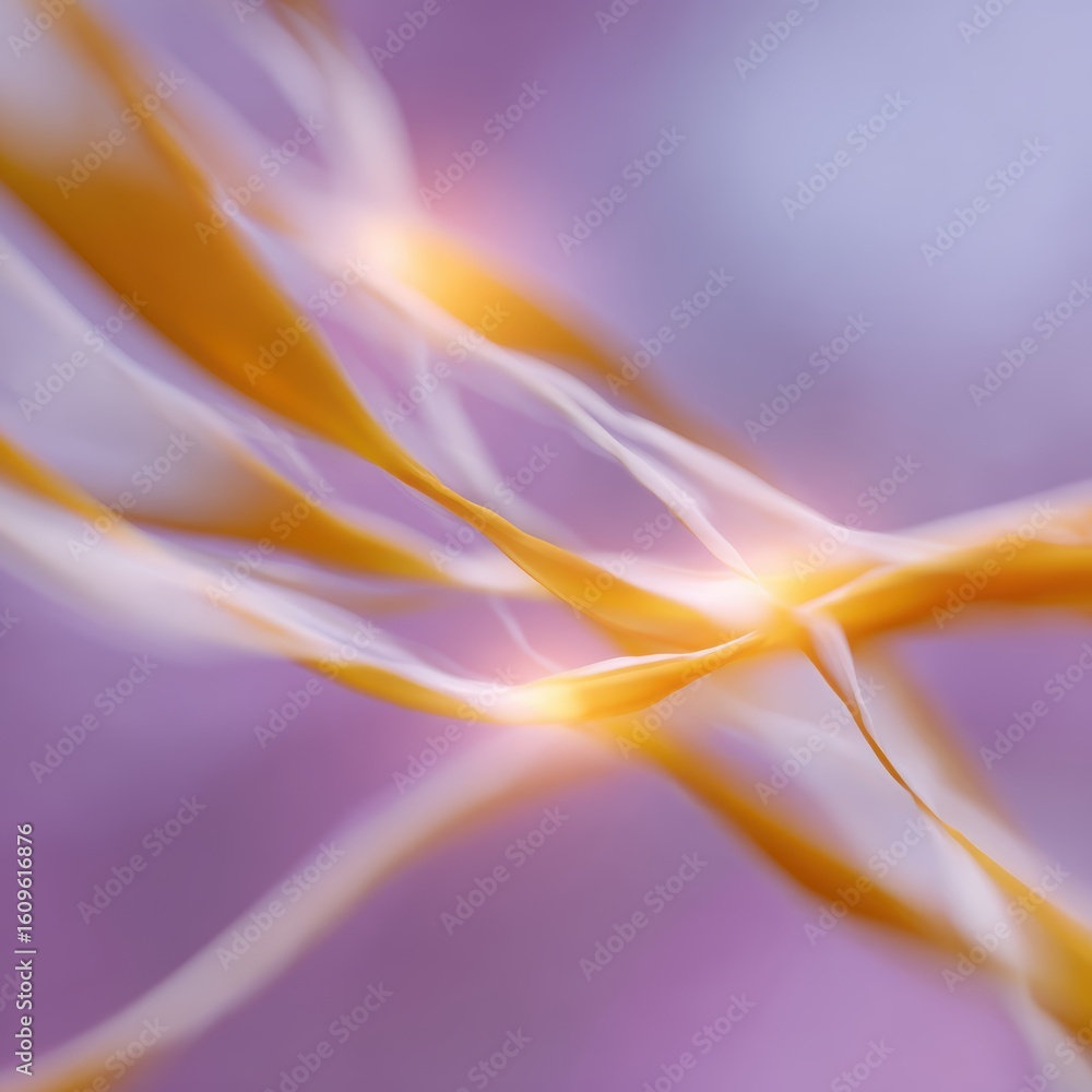 Aufkleber abstract background: intertwining soft light patterns, symbolizing gentle self-compassion. nurturing