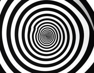 Black and white spiral pattern