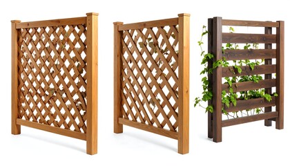 Three wooden garden screens (1)