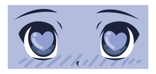 Set Detailed anime eye set