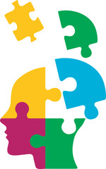 Fototapeta premium Alzeimer Desease Puzzle