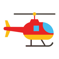 Helicopter vector illustrations