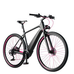 Obraz premium Modern Black Bicycle