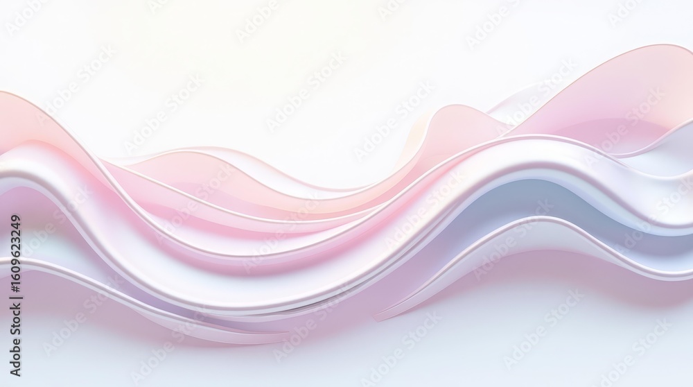 Poster elegant abstract composition with layered pearly textures for clean modern presentation