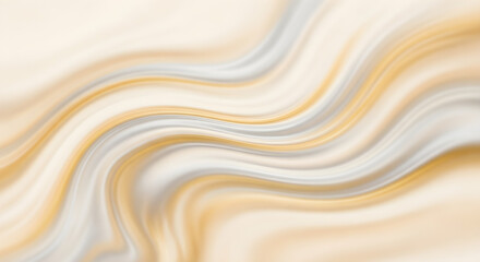 Obraz premium Abstract Swirling Cream Gold and Gray Fluid Art Background.