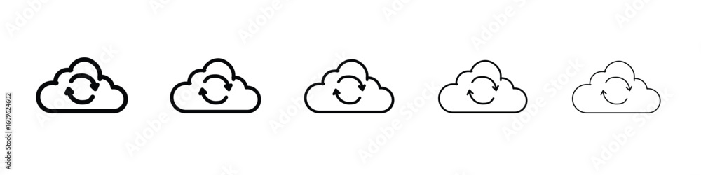 Poster backup icon. thin line icons collection for web ui.