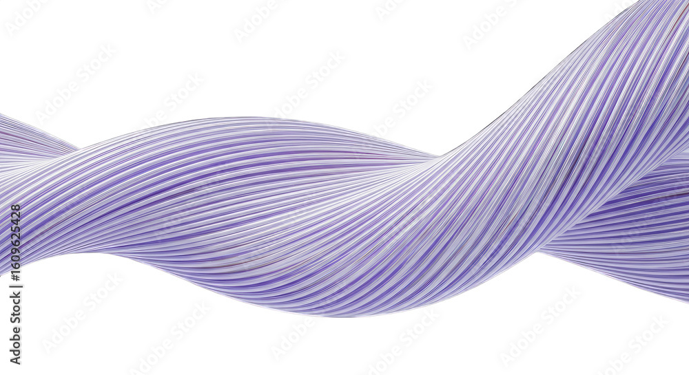 Poster wavy purple and white textured lines with transparent background curve design