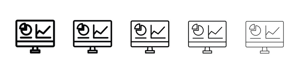 Dashboard icon. Thin line icons collection for web ui.