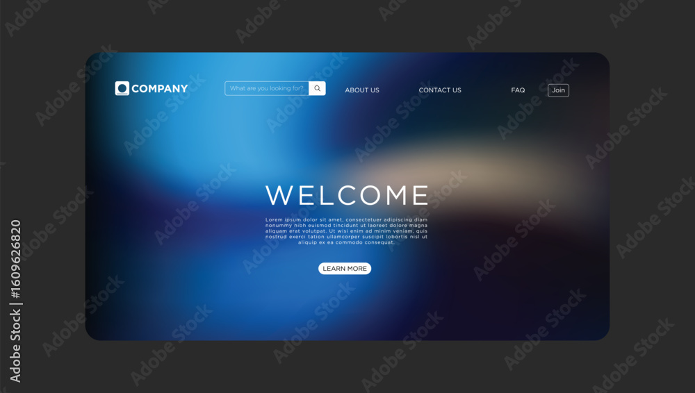 Poster welcome to our modern website design, explore user friendly interface and seamless navigation