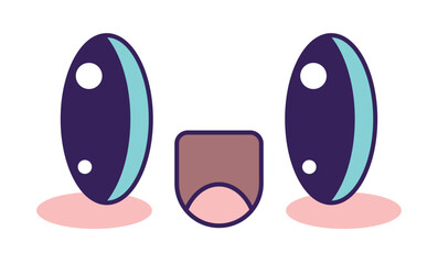 Set Detailed anime eye set