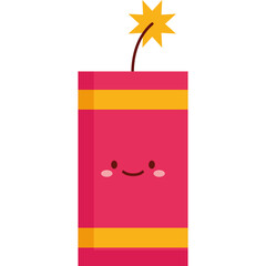 Flat Celebration Fireworks Vector Design
