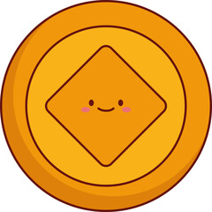 Lucky Gold Coin Festival Illustration