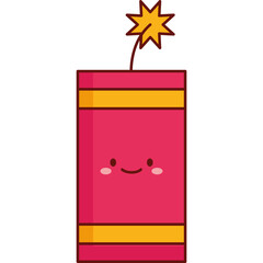 Flat Celebration Fireworks Vector Design