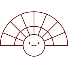 Chinese New Year Folding Fan