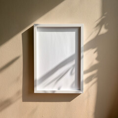 empty room with a frame