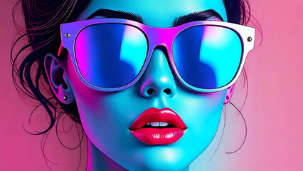 Beautiful woman wall decor