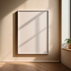 empty room with a window and a wall