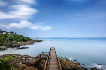 Obraz premium scenery with blue sky and blue sea