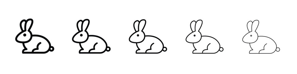 Rabbit icon. Thin line icons collection for web ui.