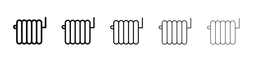 car radiator icon. Thin line icons collection for web ui.