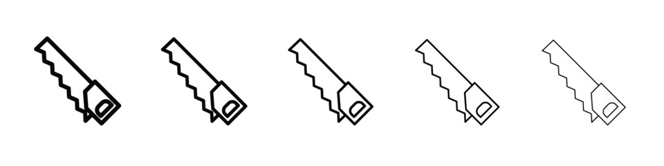 Saw icon. Thin line icons collection for web ui.