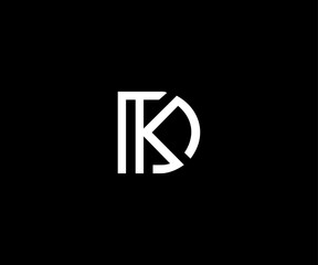 KD letter modern clean logo