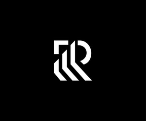 Obraz premium KP KR letter modern clean logo