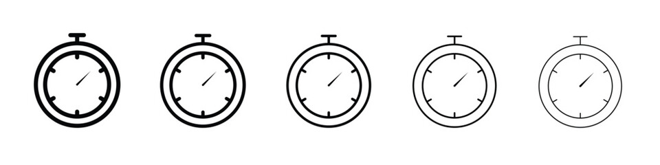 Timer icon. Thin line icons collection for web ui.