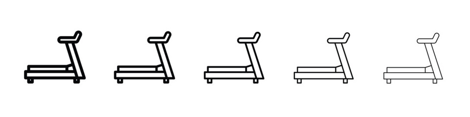 Treadmill icon. Thin line icons collection for web ui.