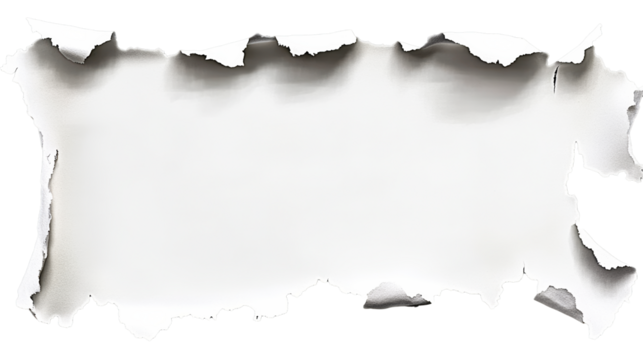 Torn paper background with transparent edges for design projects