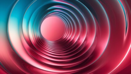 Abstract glassy combination of colorful and pink gradient wave background