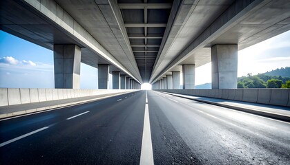 Highway underpass perspective