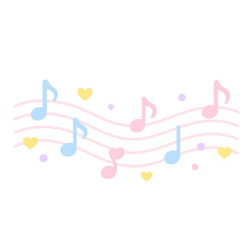 Soft Symphony of Hearts and Notes