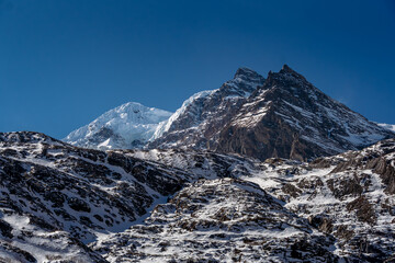 the snow mountain in switzerland
