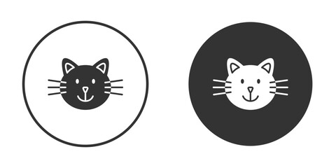 Cat icon doodle vectors, vector illustration