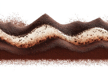 Abstract tiramisu layers.