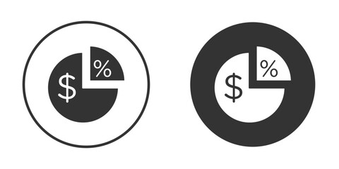 Dividend icon doodle vectors, vector illustration