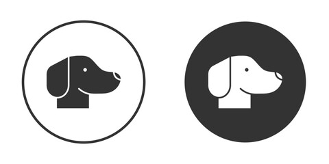 Dog icon doodle vectors, vector illustration