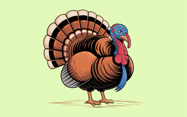 Thanksgiving vector design, vector illustration, Thanksgiving design, silhouette style.
