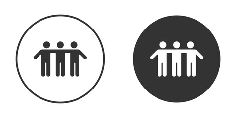 Friends icon doodle vectors, vector illustration